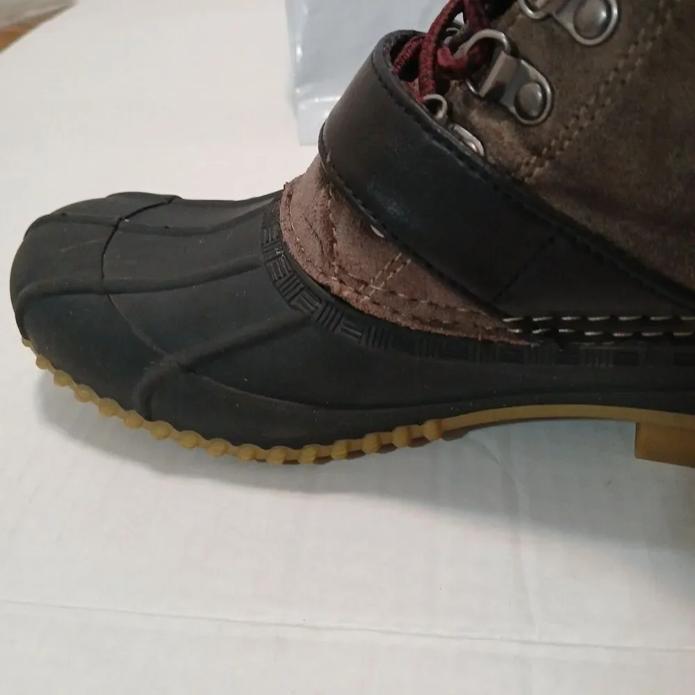 Tommy Hifiger Twreginal Womens Gray/Black Duck Snow Boots Warm Size 7M